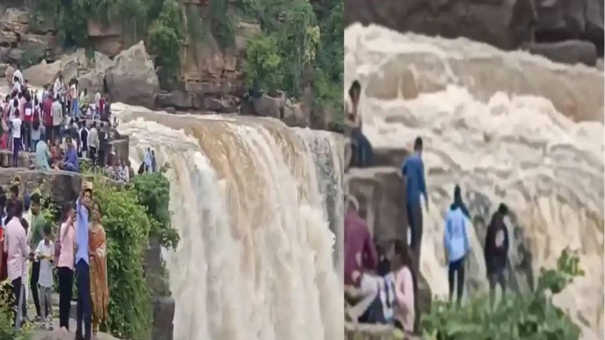 ಗೋಕಾಕ್ ಜಲಪಾತದಲ್ಲಿ ಪ್ರವಾಸಿಗರ ಹುಚ್ಚಾಟ : ಸ್ವಲ್ಪ ಮಿಸ್ ಆದ್ರು ಗೋಡೆಗೆ ನಿಮ್ಮ್ ಘೋಟೋ ಫಿಕ್ಸ್ 