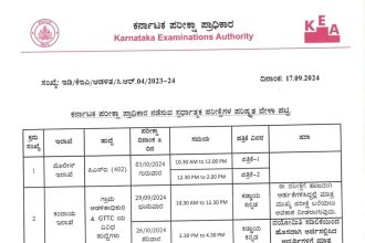 ವಿವಿಧ ಹುದ್ದೆಗಳ ಪರೀಕ್ಷೆಗೆ ಪರಿಷ್ಕೃತ ದಿನಾಂಕ ಪ್ರಕಟ