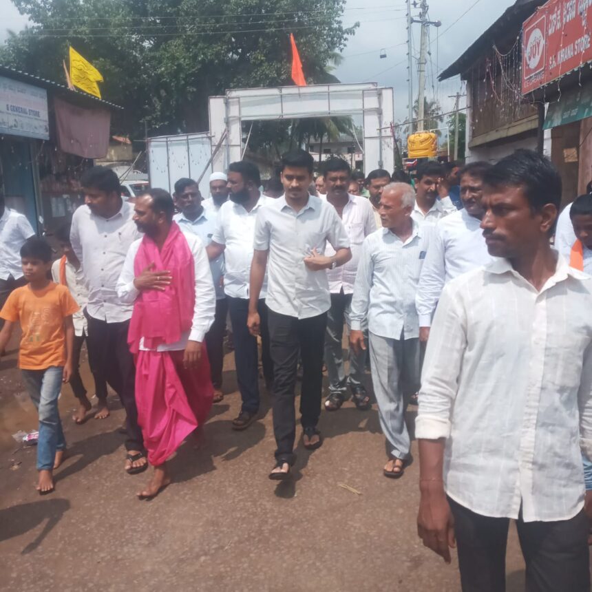 ಕಾಂಗ್ರೆಸ್ ಪಕ್ಷದ ಯುವ ಮುಖಂಡ  ರಾಹುಲ್ ಸತೀಶ್ ಜಾರಕಿಹೊಳಿ ಯವರು ಆಗಮಿಸಿ