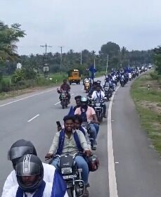 ಮಾದಿಗ ಸಮುದಾಯದಿಂದ ಬೃಹತ್ ಬೈಕ್ ರ‍್ಯಾಲಿ