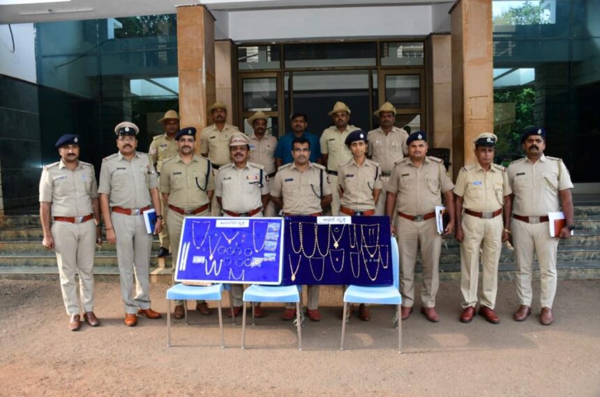 ಪೊಲೀಸ್ ರಿಂದ ಕಳ್ಳರ ಬಂಧನ ಸಿಬ್ಬಂಧಿ ಸೇವೆಗೆ ಎಸ್ ಪಿ ಶಬಾಷ