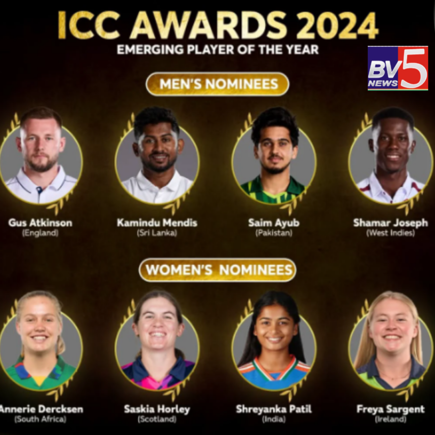 ICC Awards 2024: Emerging Player of the Year nominees.