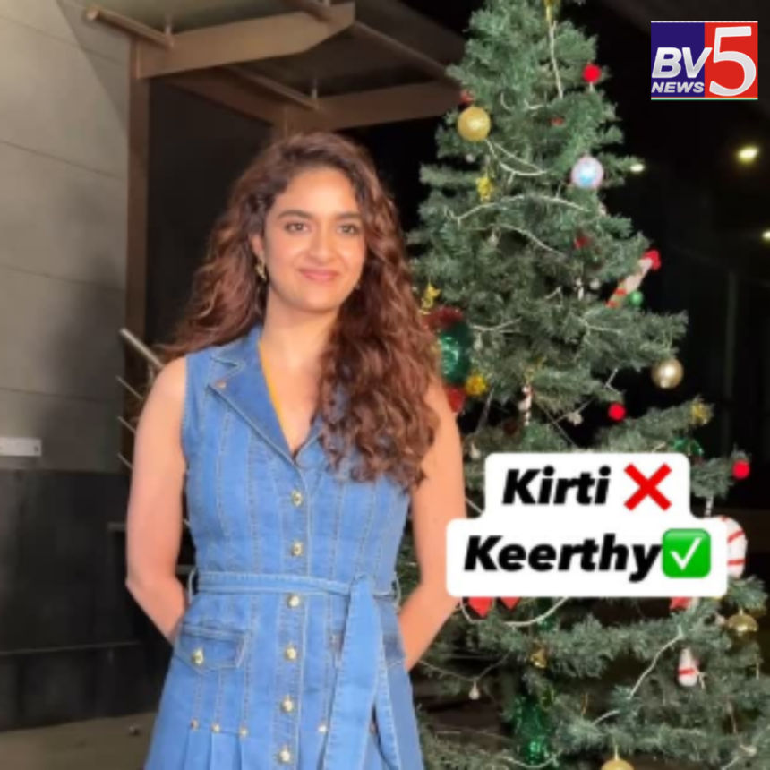 “Kriti nahi Keerthy.” The situation took a fun  turn when one photographer  referred to her as ‘Dosa,’.