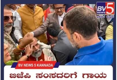 ಪ್ರತಿಭಟನೆ ವೇಳೆ ಬಿದ್ದು ಇಬ್ಬರು ಬಿಜೆಪಿ ಸಂಸದರಿಗೆ ಗಾಯ : ರಾಹುಲ್ ಗಾಂಧಿ ವಿರುದ್ಧ ಎಫ್‌ಐಆರ್ 