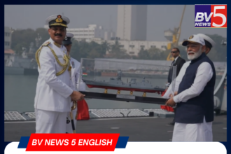 PM Modi Dedicates Three Made-in-India Naval Combatants to the Nation.