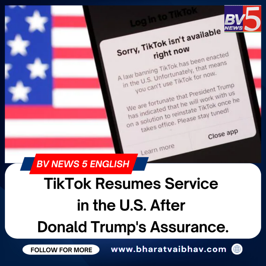 TikTok Resumes Service in the U.S. After Donald Trump’s Assurance. TikTok Resumes Service in the U.S. After Donald Trump’s Assurance.