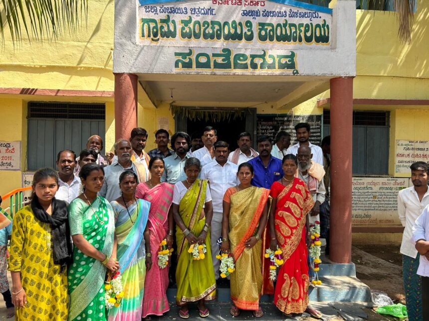 ಸಂತೆ ಗುಡ್ಡ ಗ್ರಾಮ ಪಂಚಾಯಿತಿಯ ಉಪಾಧ್ಯಕ್ಷರಾಗಿ ದೇವರಾಜ್ ಆರ್ ಅವಿರೋಧ ಆಯ್ಕೆ.