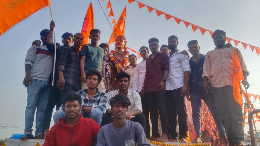 ಚಂದಾಪುರ ಗ್ರಾಮದಲ್ಲಿ ಸತತ 8ನೇ ಬಾರಿ ಛತ್ರಪತಿ ಶಿವಾಜಿ ಜಯಂತಿ.