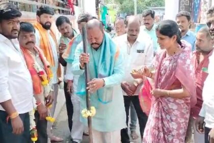 ರಸ್ತೆ ಮತ್ತು ಚರಂಡಿ ನಿರ್ಮಾಣ ಕಾಮಗಾರಿಗೆ ಭೂಮಿಪೂಜೆ