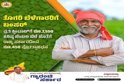 ತೊಗರಿ ಬೆಳೆಗೆ ಪ್ರೋತ್ಸಾಹಧನ ಘೋಷಿಸಿದ ರಾಜ್ಯ ಸರ್ಕಾರ