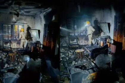 ಚಾರ್ಜ್ ಗೆ ಇಟ್ಟಿದ್ದ ಮೊಬೈಲ್ ಸ್ಪೋಟ : ಇಡೀ ಮನೆ ಸುಟ್ಟು ಭಸ್ಮ