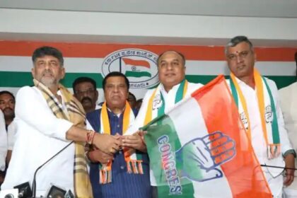 ಕಾಂಗ್ರೆಸ್ ಸೇರಿದ ಶಾಸಕ ಶಿವರಾಮೇಗೌಡ, ಬ್ರಿಜೇಶ್ ಕಾಳಪ್ಪ