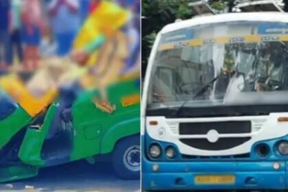 ಬೆಂಗಳೂರಲ್ಲಿ ಭೀಕರ ರಸ್ತೆ ಅಪಘಾತ : ಆಟೋ ಚಾಲಕ ಹಾಗೂ ಪ್ರಯಾಣಿಕ ಅಪ್ಪಚಿ