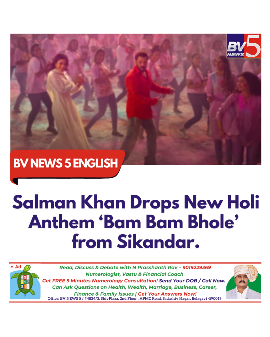 Salman Khan Drops New Holi Anthem ‘Bam Bam Bhole’ from Sikandar