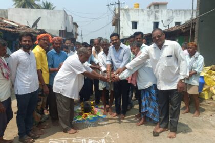 ರಸ್ತೆ ಕಾಮಗಾರಿಗೆ ಎಂಎಲ್ಸಿ ಚನ್ನರಾಜ ಹಟ್ಟಿಹೊಳಿ ಚಾಲನೆ