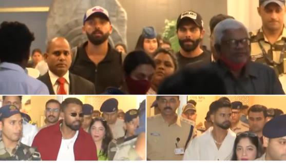 ಭಾರತಕ್ಕೆ ಬಂದಿಳಿದ ಕ್ರಿಕೆಟ್ ಆಟಗಾರರಿಗೆ ಅದ್ಧೂರಿ ಸ್ವಾಗತ