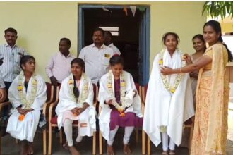 ಅಗ್ರ ಶ್ರೇಣಿಯಲ್ಲಿ ಉತ್ತಿರ್ಣರಾದ ವಿದ್ಯಾರ್ಥಿನಿಯರಿಗೆ ಸನ್ಮಾನ