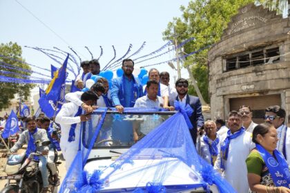 ಅಂಬೇಡ್ಕರ್ ಅವರ 134ನೇ ಜಯಂತೋತ್ಸವ ಅಂಗವಾಗಿ ನಡೆದ ಬೈಕ್ ರ್ಯಾಲಿಗೆ ಚಾಲನೆ ನೀಡಿದ ಶಾಸಕ ವಿಜಯಾನಂದ ಎಸ್ ಕಾಶಪ್ಪನವರ
