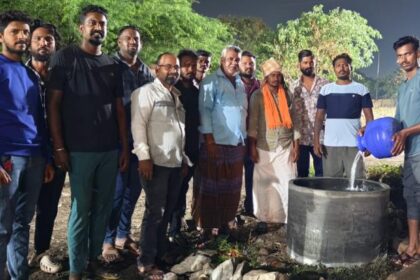 ಜಾನುವಾರುಗಳಿಗೆ ಕುಡಿಯುವ ನೀರಿನ ವ್ಯವಸ್ಥೆ ಮಾಡಿದ ಸ್ನೇಹಿತರ ಬಳಗ