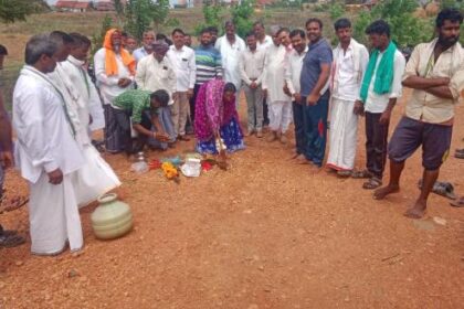 ಕಲಘಟಗಿ ರಸ್ತೆ ಕಾಮಗಾರಿಗೆ ಚಾಲನೆ 