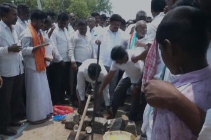 5 ಕೋಟಿ 62 ಲಕ್ಷ ರೂ ವೆಚ್ಚದ ರಸ್ತೆ ಡಾಂಬರೀಕರಣ ಕಾಮಗಾರಿಗೆ ಶಾಸಕ ದದ್ದಲ್ ಚಾಲನೆ