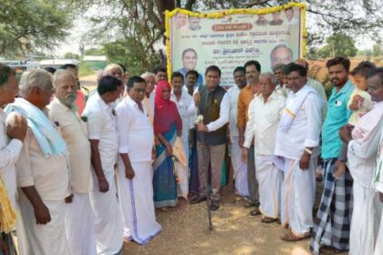 90 ಲಕ್ಷ ರೂ. ವೆಚ್ಚದ ರಸ್ತೆ ಕಾಮಗಾರಿಗೆ ಭೂಮಿ ಪೂಜೆ