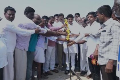 ಶಾಸಕ ದದ್ದಲ್ ರಿಂದ  ಸಮುದಾಯ ವಾಲ್ಮೀಕಿ ಭವನ ಕಟ್ಟಡ ಉದ್ಘಾಟನೆ