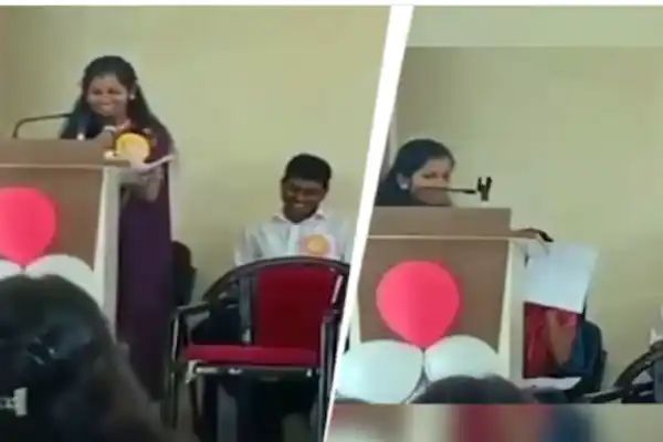 ಬೀಳ್ಕೊಡುಗೆ ಸಮಾರಂಭದಲ್ಲಿ ಭಾಷಣ ಮಾಡುವಾಗ ಕುಸಿದು ಬಿದ್ದು 20 ವರ್ಷದ ಯುವತಿ ಸಾವು