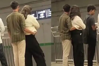 ಬೆಂಗಳೂರು ಮೆಟ್ರೊ ನಿಲ್ದಾಣದಲ್ಲಿ ಪ್ರೇಮಿಗಳ ಕುಚ್ಚು ಕುಚ್ಚು: ವಿಡಿಯೋ ಫುಲ್ ವೈರಲ್ 