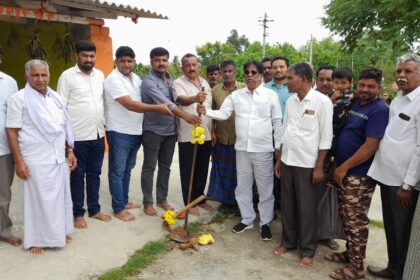 ಜೆಜೆಎಂ‌ ಕಾಮಗಾರಿಗೆ ಶಾಸಕ ಎಂ.ಟಿ. ಕೃಷ್ಣಪ್ಪ ಚಾಲನೆ