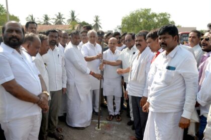 ಮಾನ್ವಿ- 10 ಕೋಟಿ ವೆಚ್ಚದಲ್ಲಿ ಮಿನಿ ವಿಧಾನಸೌಧ ನಿರ್ಮಾಣಕ್ಕೆ ಭೂಮಿ ಪೂಜೆ