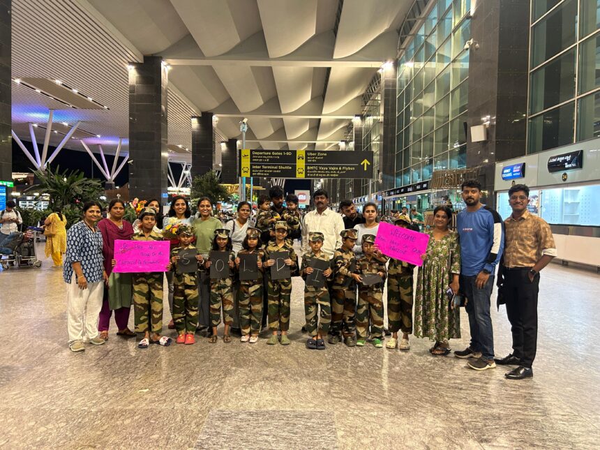 ಸಿಂಧೂರ್ ಕಾರ್ಯಾಚರಣೆಯಲ್ಲಿ ಭಾಗಿಯಾಗಿದ ಸೇನಾನಿ ಡಾ. ಯಶವಂತ್ ಮಂಜುನಾಥ್ (ಎಬಿಬಿ) ಬೆಂಗಳೂರು ವಿಮಾನ ನಿಲ್ದಾಣದಲ್ಲಿ ಅದ್ದೂರಿ ಸ್ವಾಗತ 