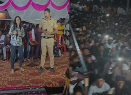 ಮಹಾರಾಷ್ಟ್ರದಲ್ಲಿ ಕನ್ನಡದ ಕಲರವ :ಕನ್ನಡದ ಹಾಡು ಹಾಡಿದ ಪೊಲೀಸ್ ಅಧಿಕಾರಿ. ಮಹಾರಾಷ್ಟ್ರದಲ್ಲಿ ಕನ್ನಡದ ಕಲರವ :ಕನ್ನಡದ ಹಾಡು ಹಾಡಿದ ಪೊಲೀಸ್ ಅಧಿಕಾರಿ.