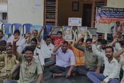 ವಿವಿಧ ಬೇಡಿಕೆ ಈಡೇರಿಕೆಗೆ ಆಗ್ರಹಿಸಿ, ಪೌರ ನೌಕರರಿಂದ ಕರ್ತವ್ಯಕ್ಕೆ ಗೈರು