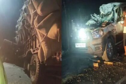 ಕಾರ್ ಮತ್ತು ಟ್ರ್ಯಾಕ್ಟರ್ ನಡುವೆ ಮುಖಾಮುಖಿ ಡಿಕ್ಕಿ : 8 ಜನರು ಸಾವು 