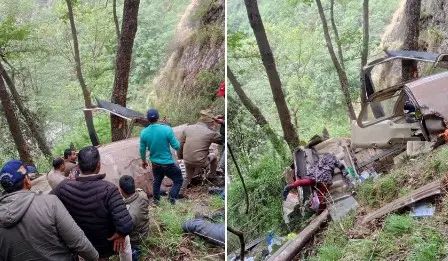 ಉತ್ತರಕಾಶಿ ಬಳಿ ಹೆಲಿಕಾಪ್ಟರ್ ಏಕಾಏಕಿ ಪತನ : 6ಜನ ಸಾವು ಉತ್ತರಕಾಶಿ ಬಳಿ ಹೆಲಿಕಾಪ್ಟರ್ ಏಕಾಏಕಿ ಪತನ : 6ಜನ ಸಾವು