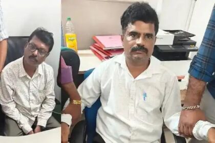 ಲಂಚ ಸ್ವೀಕರಿಸುತ್ತಿದ್ದ ವೇಳೆ ಲೋಕಾಯುಕ್ತ ಬಲೆಗೆ ಬಿದ್ದ ಖಜಾನೆಯ ಅಧಿಕಾರಿಗಳು 