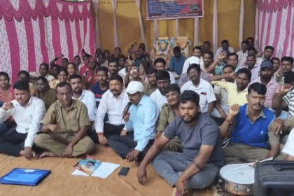 ಪೌರ ಕಾರ್ಮಿಕರ ಬೇಡಿಕೆಗಳನ್ನು ಈಡೇರಿಸುವಂತೆ ಮುಷ್ಕರ.