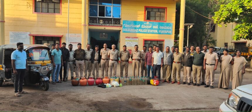  ಕಳ್ಳಬಟ್ಟಿ ಮಧ್ಯ ಮಾರಾಟ ಮಾಡುವಾಗ ಪೊಲೀಸರ ವಶಕ್ಕೆ