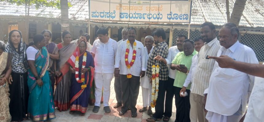 ಪುರಸಭೆ ಅಧ್ಯಕ್ಷ ಉಪಾಧ್ಯಕ್ಷ ಸ್ಥಾನಕ್ಕೆ ಅವಿರೋಧ ಆಯ್ಕೆ