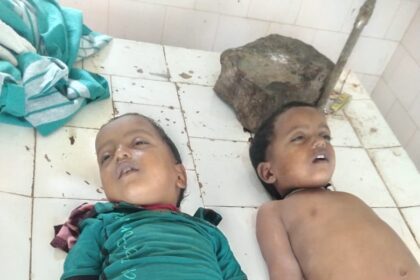 ಕೆರೆಗೆ ಬಿದ್ದು ಅವಳಿ ಮಕ್ಕಳು ಸಾವು