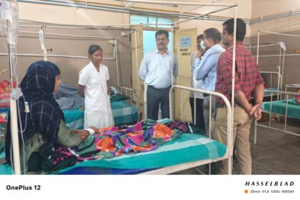 ಸಾರ್ವಜನಿಕ ಆಸ್ಪತ್ರೆಗಳಿಗೆ ಸುಭಾಷ್ ಸಂಪಗಾಂವಿ ಭೇಟಿ, ರೋಗಿಗಳ ವಿಚಾರಣೆ