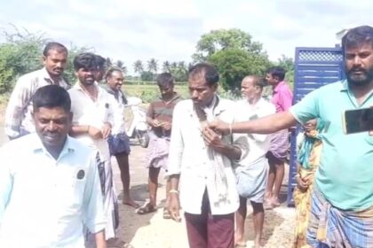 ಜಮೀನುಗಲ್ಲಿ ಮೋಟರ್ ಕಳುವು ಮಾಡಿದ್ದ ಇಬ್ಬರನ್ನು ಪೊಲೀಸ ವಶಕ್ಕೆ ನೀಡಿದ ಗ್ರಾಮಸ್ಥರು