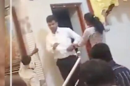 2ನೇ ಮದುವೆಯಾಗುತ್ತಿದ್ದ ಪತಿಗೆ ಮಂಟಪದಲ್ಲೇ ಥಳಿಸಿದ 1ನೇ ಹೆಂಡತಿ 