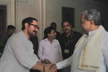 ರಾಷ್ಟ್ರಪತಿ ಭವನದಲ್ಲಿ ಮುಖಾಮುಖಿಯಾದ ಅಮೀರ್ ಖಾನ್ – ಸಿದ್ದರಾಮಯ್ಯ 