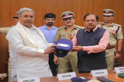 ರಾಜ್ಯ ಪೊಲೀಸ್ ಇಲಾಖೆಗೆ ತೆಲಂಗಾಣ ಮಾದರಿ ಟೋಪಿ : ಸಿಎಂ ಬಿಡುಗಡೆ 