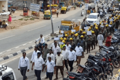 ಕೆಇಬಿ ಇಲಾಖೆಯ ಅಧಿಕಾರಿಗಳು ಹಾಗೂ ಸಿಬ್ಬಂದಿ ವರ್ಗದವರಿಂದ ರಾಷ್ಟ್ರೀಯ ವಿದ್ಯುತ್ ಸುರಕ್ಷತಾ ಸಪ್ತಾಹ ಜಾಗೃತಿ ಜಾತ