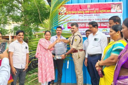 ಪೋಲೀಸ್ ಇಲಾಖೆಯ ಆವರಣದಲ್ಲಿ ಶುದ್ಧಗಂಗಾ ಘಟಕ ಉದ್ಘಾಟನೆ