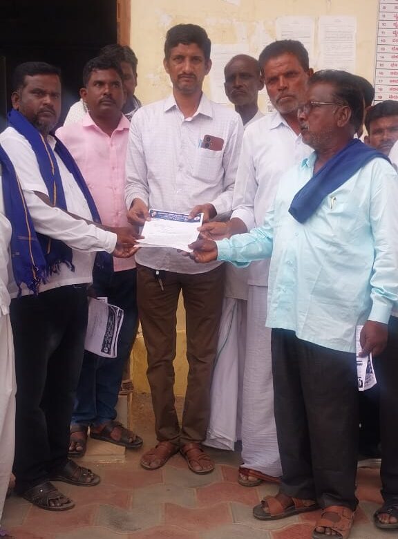 ಭೂಮಿ ವಸತಿ ಹಕ್ಕಿಗಾಗಿ ಪ್ರತಿಭಟನೆ