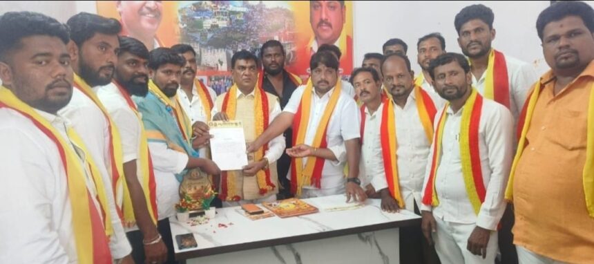 ನಮ್ಮ ಕರ್ನಾಟಕ ಸೇನೆಗೆ ನೂತನ ತಾಲೂಕ ಅಧ್ಯಕ್ಷ ಅಂಬಿರಾಜ್ ನೇಮಕ